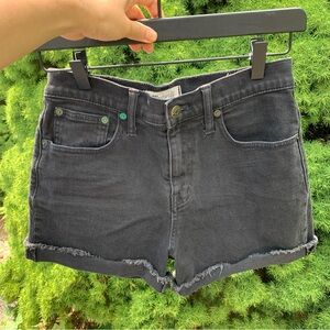 Madewell Black Jean Shorts Size 25